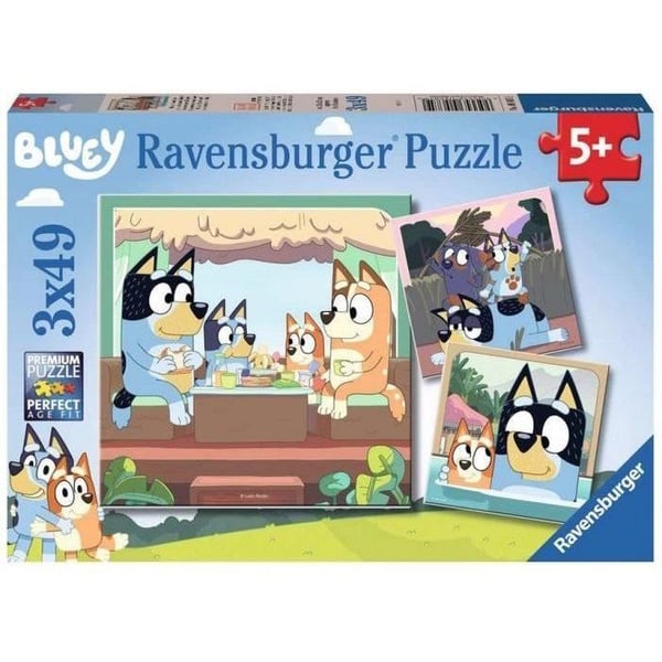 3x49 bitars pussel The Adventures of Bluey - Ravensburger - KUL OCH LÄRANDE - Från 5 år