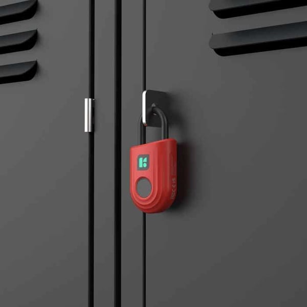 Fingeravtryckslås - Padlock Lite Röd - Igloohome