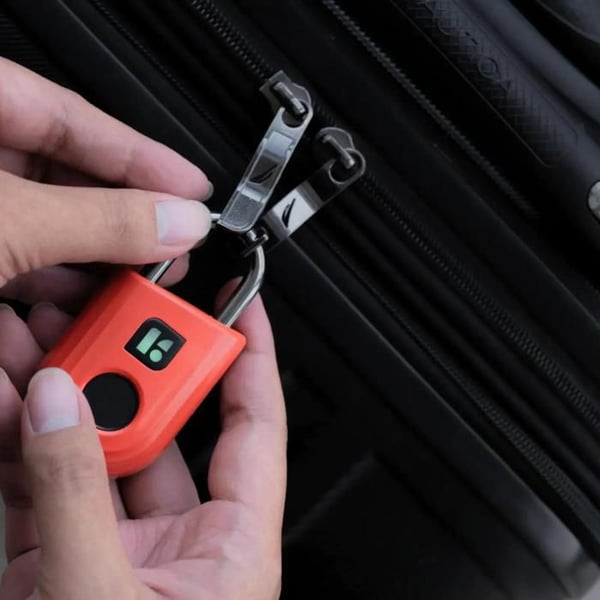 Fingeravtryckslås - Padlock Lite Röd - Igloohome