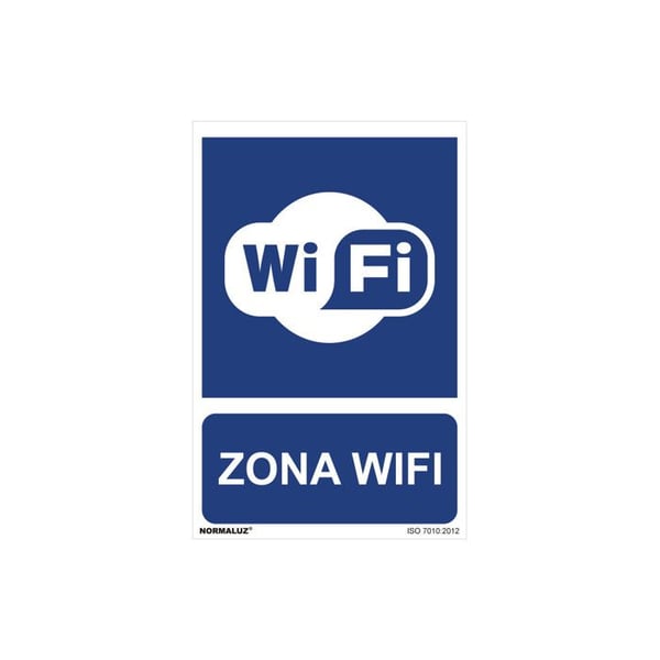 Skylt Användning Obligatorisk "wifi-zon" (pvc 0.7mm) 30x40cm