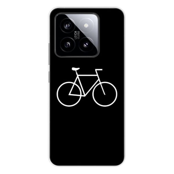 Tryckt silikonfodral som är kompatibelt med Xiaomi 14 Bike Hipster