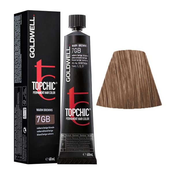 Färgning - GOLDWELL - Topchic - 7GB Blond beige sahara - Kräm - 60ml