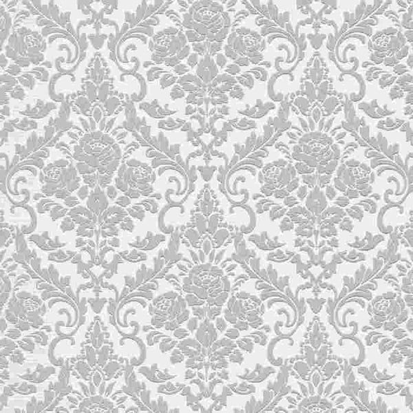 vinyl expanderad 13396-30 non-vävt tapet barock 0.53 x 10.05 m Erismann Bestseller Grå