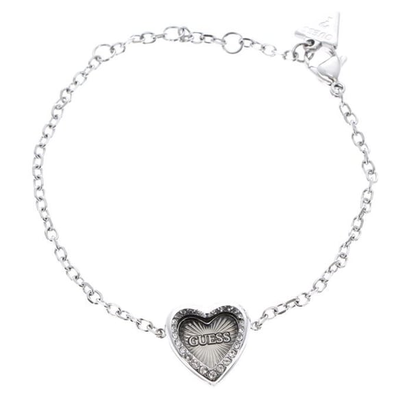 GUESS Silver Bracelet for Women - Mon Amour Heart Bracelet S Rhodium 286855