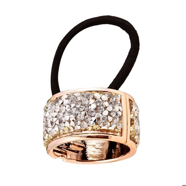 Hårband - AVIZAR - Kristallbesatt Armband - Svart - Bekväm - Praktisk