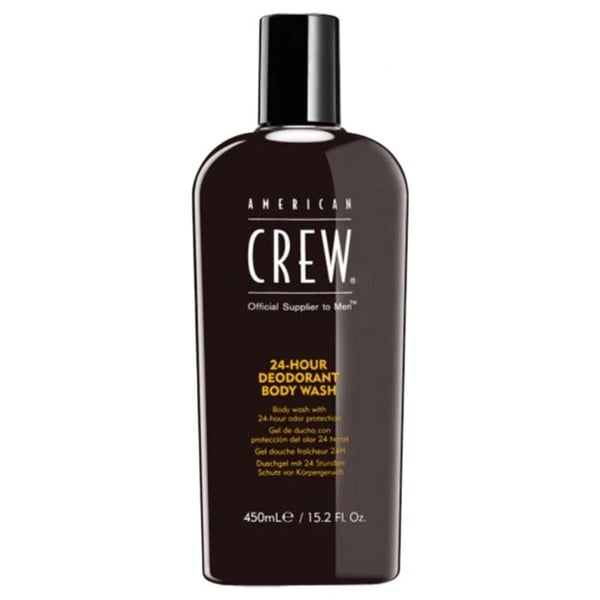 Duschgel - American Crew - 24-timmars deodorant kroppstvätt - 450 ml - Utan parabener - För män
