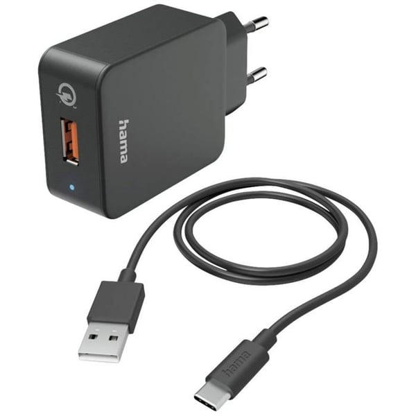 Hama USB-laddare 19,5 W 1x USB-C® svart inomhus
