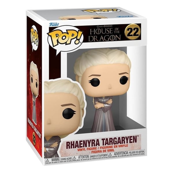 Figur där Rhaenyra Targaryen från House of the Dragon Funko Pop