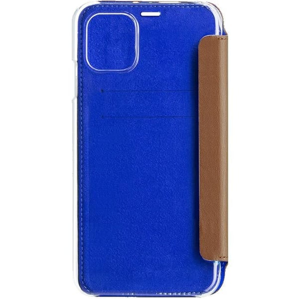 Coque Folio - BeetleCase - iPhone 11 Pro - Läder Kamel - Semi-rigid - Flipcover