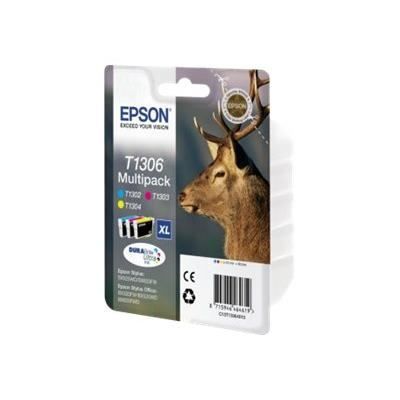 EPSON Multipack T1306 - Hjortar - Cyan, Magenta, Gul (C13T13064012)