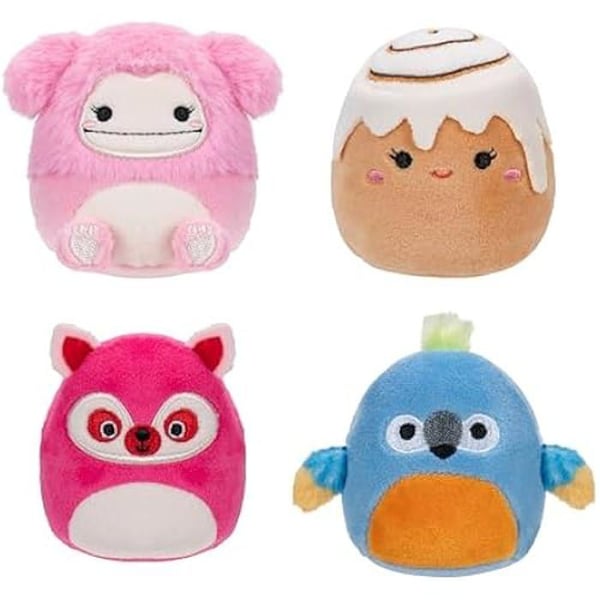 Paket med 4 Plush - JAZWARES - Micromallows - Brina, Chanel, Lucia, Tenise - 6,3 cm - Multikolor