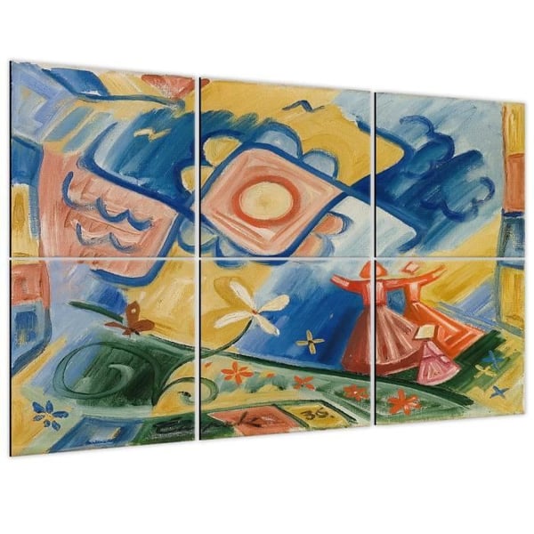 Legendarte - Multi Panel Painting Singers - Josef Capek cm. 100x150 (6 paneler)