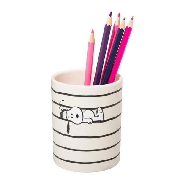 Porte-crayon - GRUPO ERIK - Snoopy - Keramik - 10,5x8,5x10,5cm - Skrivbordsorganisatör