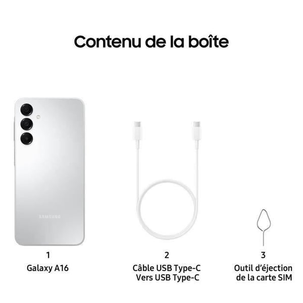 SAMSUNG Galaxy A16 Smartphone 128GB Grå