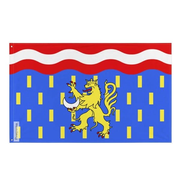 Flagga Haute-Saône – 64 x 96 cm – Resistent Polyester – 2 Metallöljettar – Inomhus / Utomhus – Pixelforma