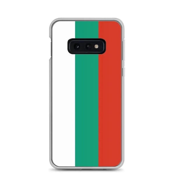 Mobilskal – Bulgariens flagga – Kompatibel med Samsung Galaxy S10e – Mjukt skal – Slitstarkt och chockbeständigt – Pixelforma
