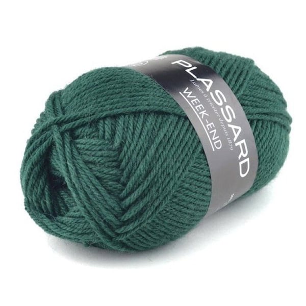 Plassard - Stickgarn Week End 0076 Grangrön 50% Ull