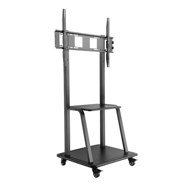Stöd för TV med fast montering - iggual - 37" till 100" - 153x77x20 cm - Flerfärgad - Legerat stål - Golvmontering