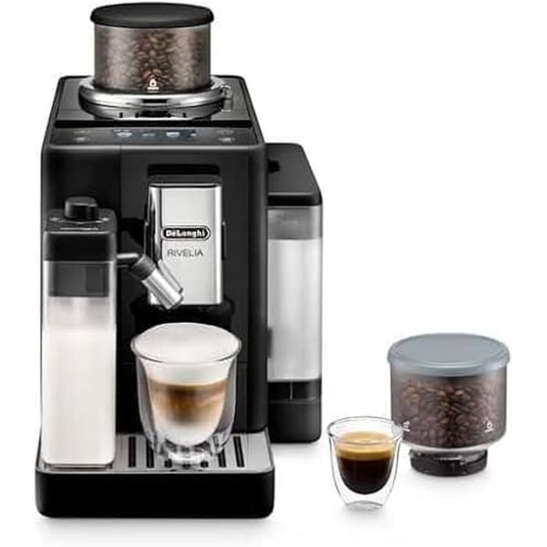 Superautomatisk kaffebryggare - DE'LONGHI - EXAM440.55.B - Kolförstärkt svart - Espresso - Avtagbar tank