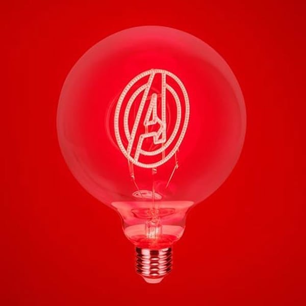 Dekorativ LED-pære - PALADONE - Marvel Avengers - E27 - Rød - 30000 timer
