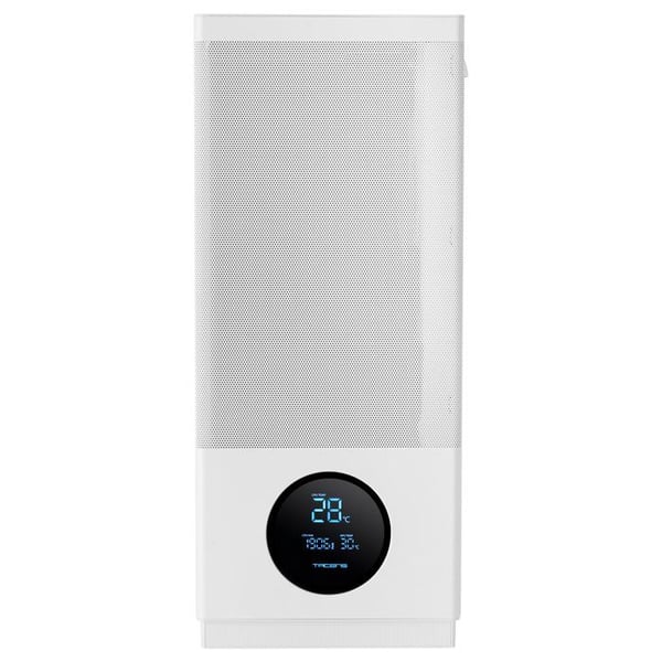 PC-chassi ATX - TACENS - SAGITTA20 - LED-skärm - 3 fläktar 120 mm - Härdat glas Vit