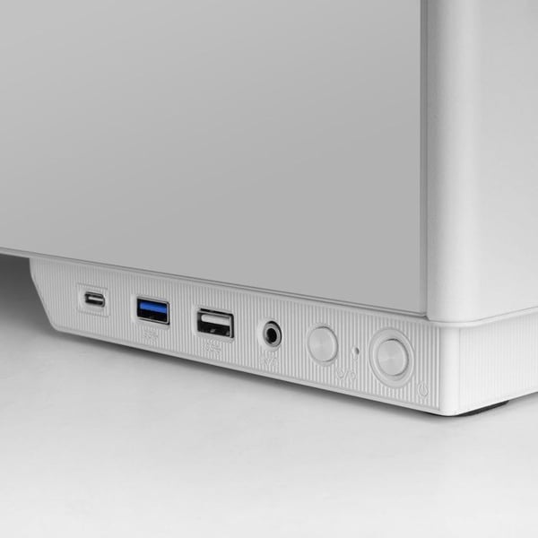 PC-chassi ATX - TACENS - SAGITTA20 - LED-skärm - 3 fläktar 120 mm - Härdat glas Vit