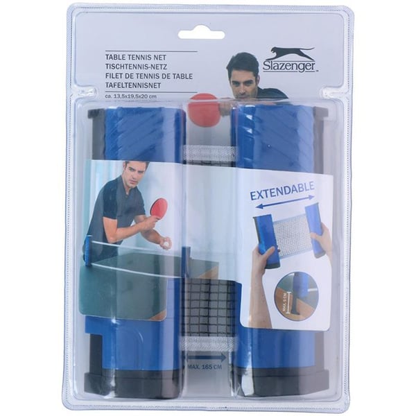 Bordtennisnät - Slazenger - Justerbart - Blå/Svart - 165 cm - Unisex