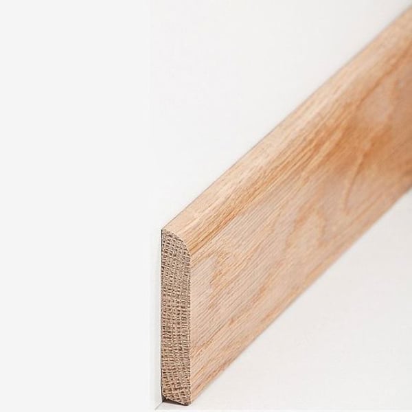 PROVISTON Sockel nr 406 i massivt trä 10 x 58 x 2400 mm Ek att limma, skruva & spika 12 meter | 5 stycken