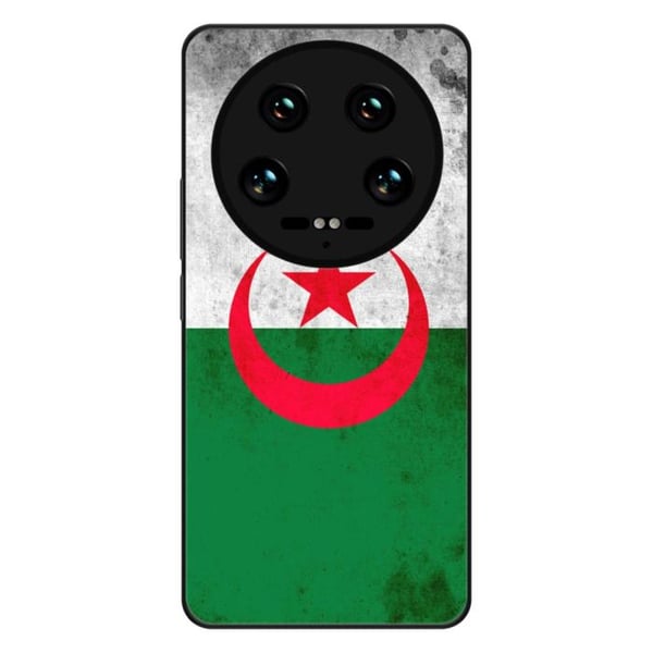 Siliconfodral med förstärkt tryck, kompatibel med Xiaomi 14 Ultra, Algeriets flagga