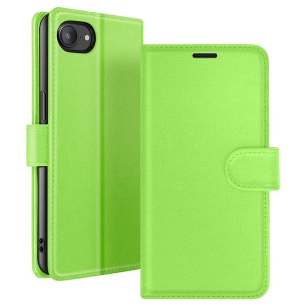 Plånboksfodral - ZANAÉ - iPhone 16e - Horisontellt Stöd - Magnetisk Stängning - Grön