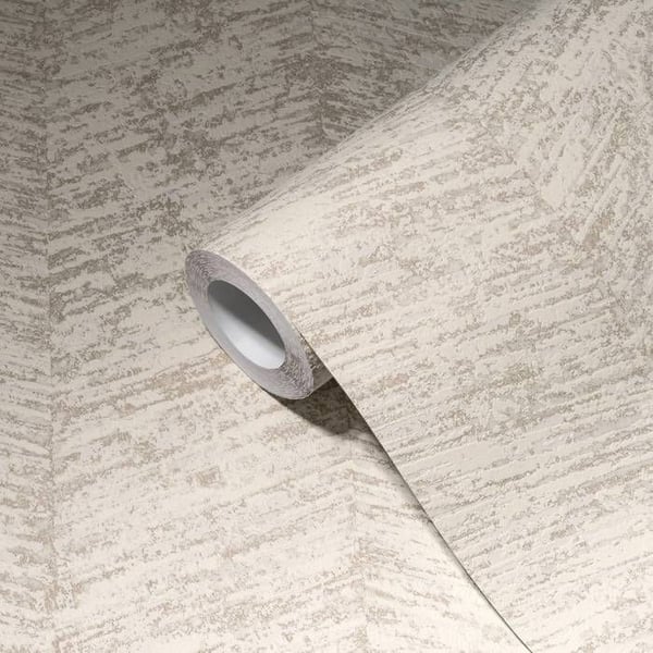 Tapet - A.S. CREATION - My Home My Spa - Naturmönster - Beige, Vit, Grå - Inomhus