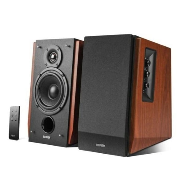 Edifier Studio R1700BT - 66W 2-vägs trä-look trådlösa bokhylla högtalare