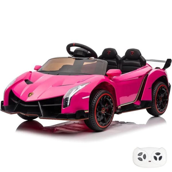 Elbil för Barn Lamborghini Veneno - 12V - 1 till 6 år - Rosa