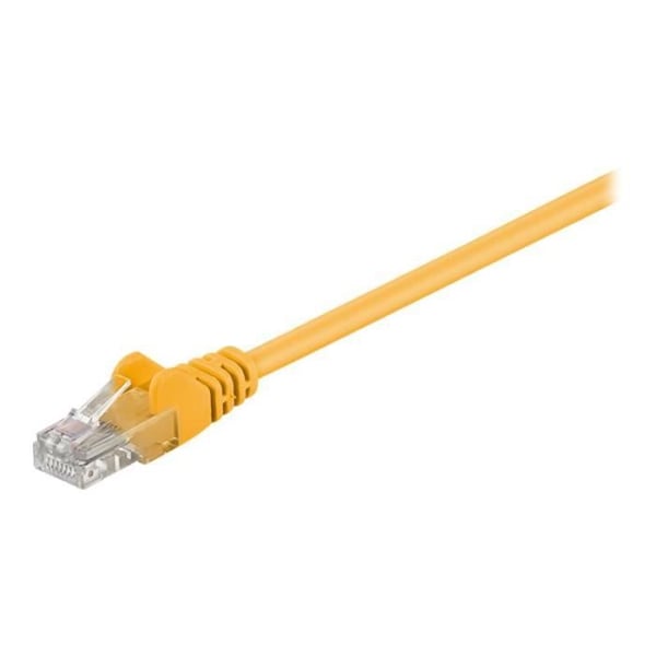 Cordon de raccordement GOOBAY - RJ-45 (H) för RJ-45 (H) - 7,5 m - UTP - CAT 5e - Gul