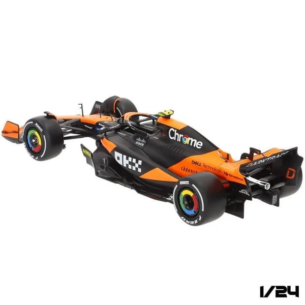 Minibil - BURAGO - McLaren Norris MCL38 F1 - Orange - Realistiska detaljer - Material av hög kvalitet