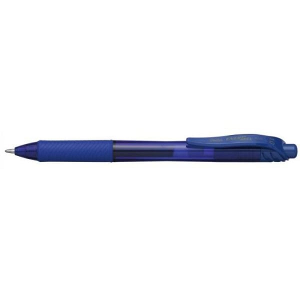Gelbläckpenna - PENTEL - EnerGel-X BL107 - Blå - 0,5mm - Återfyllbar - Gummigrepp