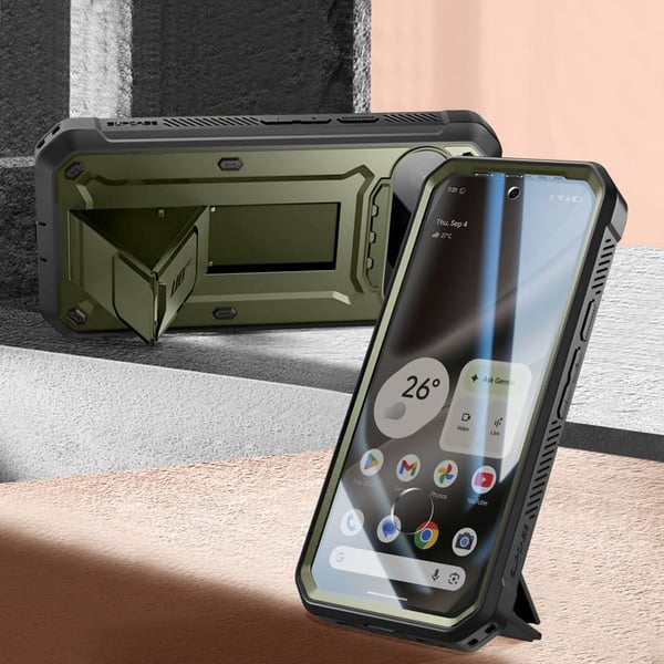 Heltäckande Skal - SUPCASE - Unicorn Beetle Pro - Stötsäker 6m - Ställning - Grön