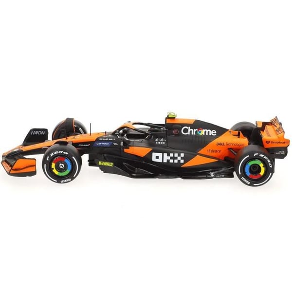 Minibil - BURAGO - McLaren Norris MCL38 F1 - Orange - Realistiska detaljer - Material av hög kvalitet
