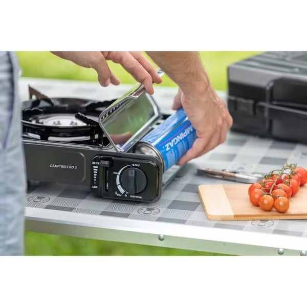 Campingkök - CAMPINGAZ - Camp Bistro 3 - 2200 Watt - Portabel - Inbyggd säkerhet