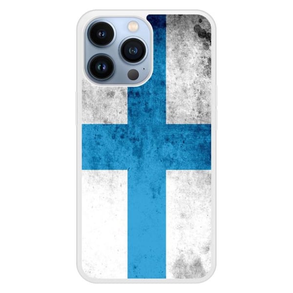 Silikonskal med förstärkt tryck kompatibel med Apple iPhone 13 Pro Marseille-flagga
