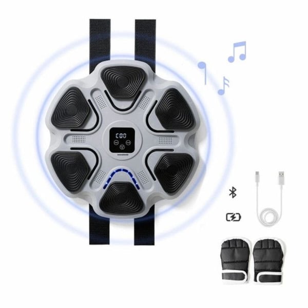 Musiikkiboksikone - INNOVAGOODS - Latauskelpoinen - Bluetooth - Digitaalinen näyttö - 6 Iskupaneelia