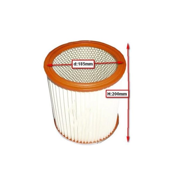 SOS Tillbehör Cylindrisk filter diam 185mm H 200 mm för Dammsugare ROWENTA ZR70