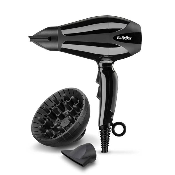 BABYLISS 6715DE Professionell Hårtork - Diffusor - Ultrakompakt format - AC Motor - Effekt 2200W