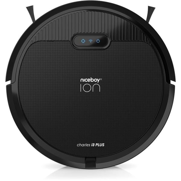 Robotdammsugare - Niceboy - ION Charles i3 Plus - Svart - HEPA-filter H13 - 110 min driftstid