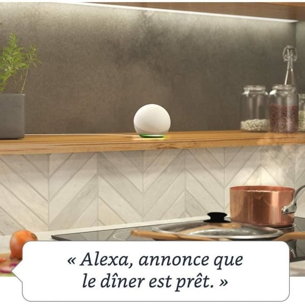 Ny Echo Dot (4:e generationen), högtalare kopplad till Alexa, antracit