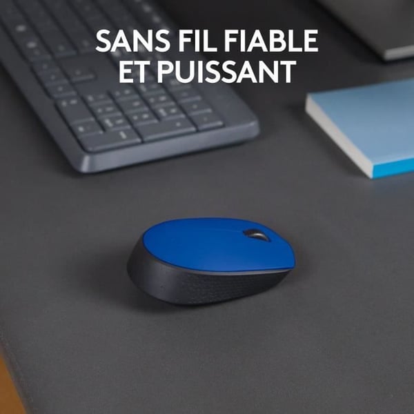 Mus - Trådlös - Logitech - M171 - Blå - Ambidextrös