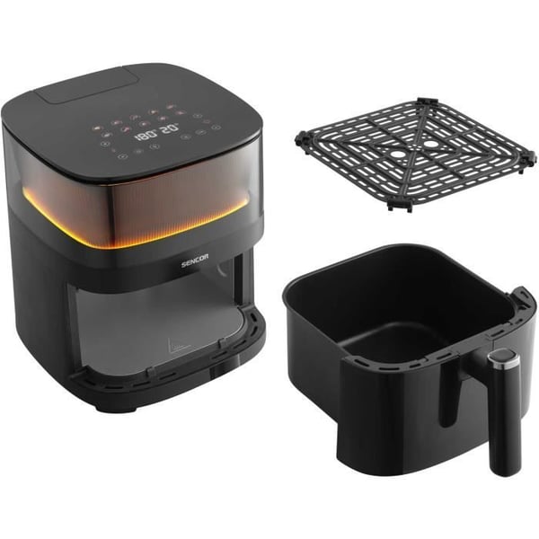 Luftfritös - SENCOR - SFR 5050BK - Kapacitet 5 L - 10 matlagningsprogram - 1500 W - Svart