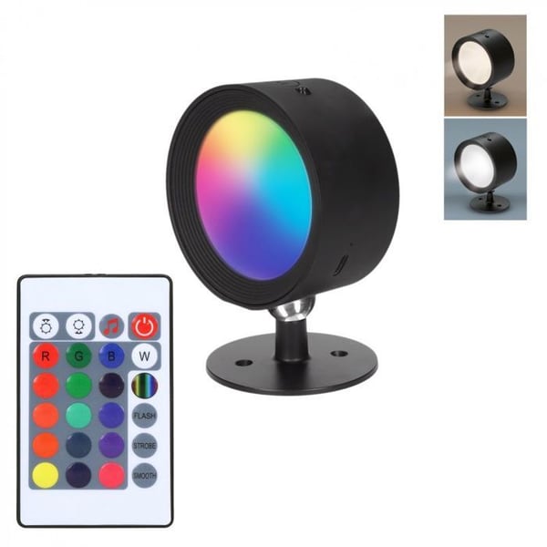 Dekorativ lampa - SOLIGHT - RGB uppladdningsbar - Fjärrkontroll - 1W - Inomhus