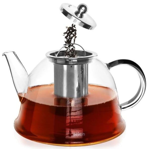 Teapot - ORION - 1.65L - Glas - Grå - Diskmaskinssäker