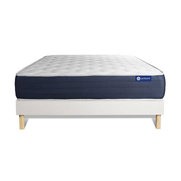 Sängset Madrass Sängbotten 120x190 cm - Vit Sängbotten (i kit) - Actiflex Sleep